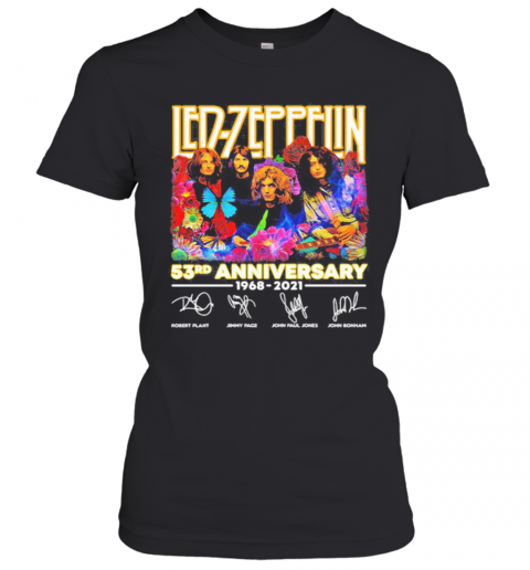 Led Zeppelin 53Rd Anniversary 1968 2021 Signature T-Shirt Classic Women's T-shirt