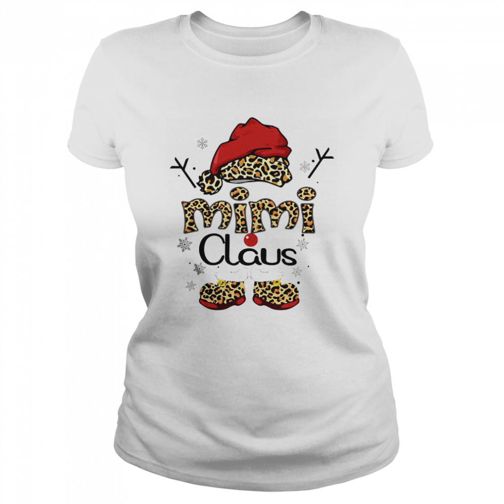 Leopard Mimi Claus Ugly Christmas Classic Women's T-shirt