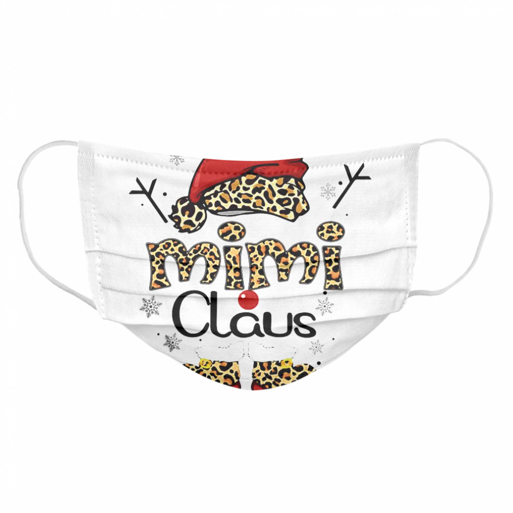 Leopard Mimi Claus Ugly Christmas Cloth Face Mask