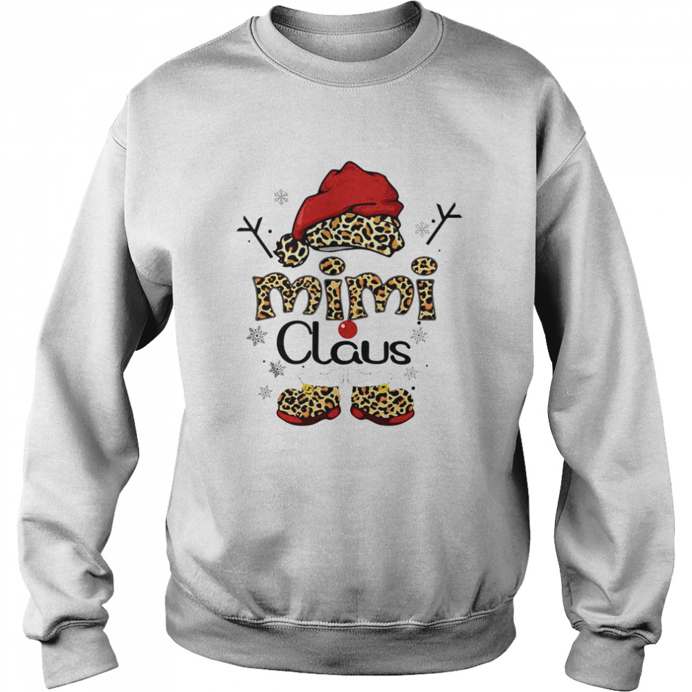 Leopard Mimi Claus Ugly Christmas Unisex Sweatshirt