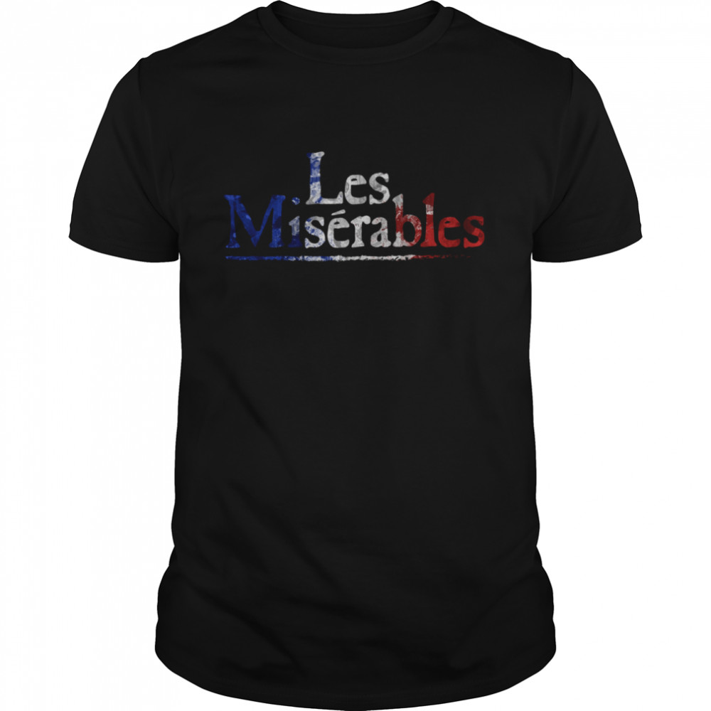 Les Miserable France Proud American Flag shirt
