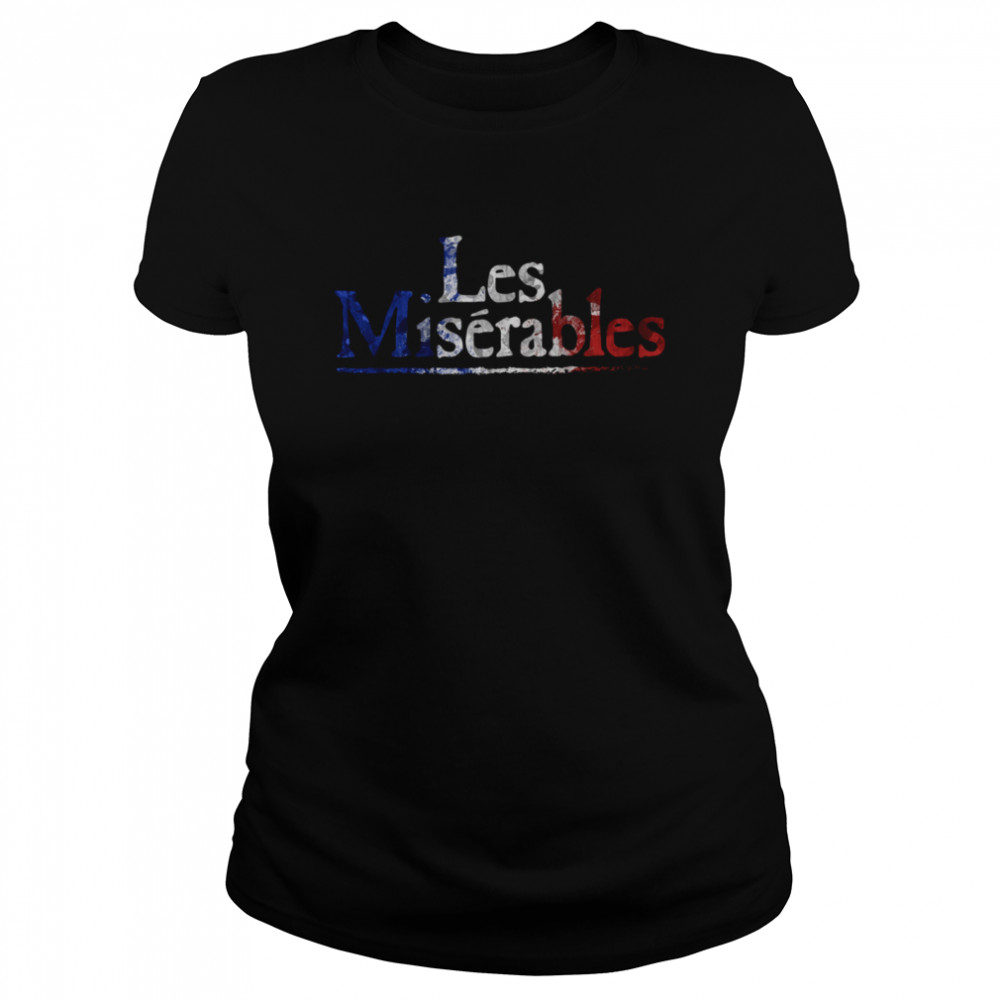 Les Miserable France Proud American Flag Classic Women's T-shirt