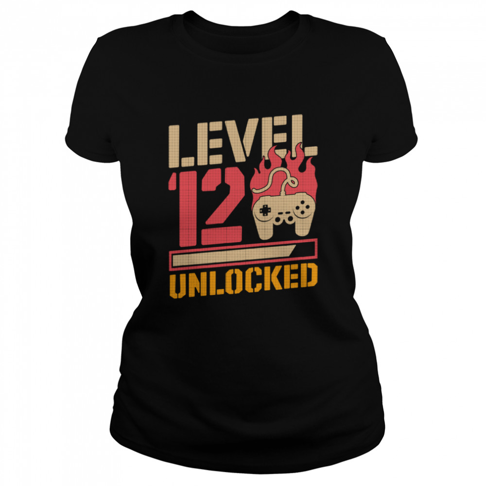 Level 12 Unlocked 12th Video Gamer Birthday Classic Women's T-shirt