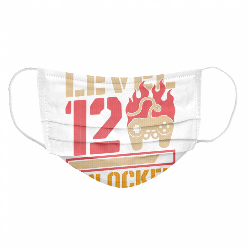 Level 12 Unlocked 12th Video Gamer Birthday Cloth Face Mask