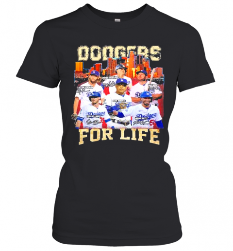 Los Angeles Dodgers Baseball For Life Signatures T-Shirt Classic Women's T-shirt