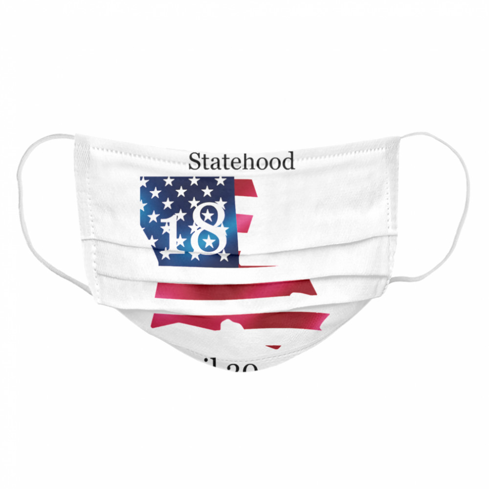 Louisiana 18th Statehood Admitted To The Us April 30 1812 American Flag Cloth Face Mask