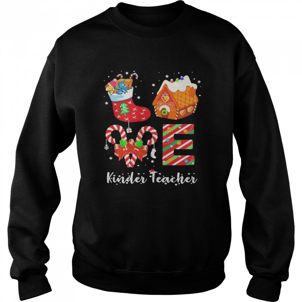 Love Socks House Kinder Teacher Merry Christmas Unisex Sweatshirt