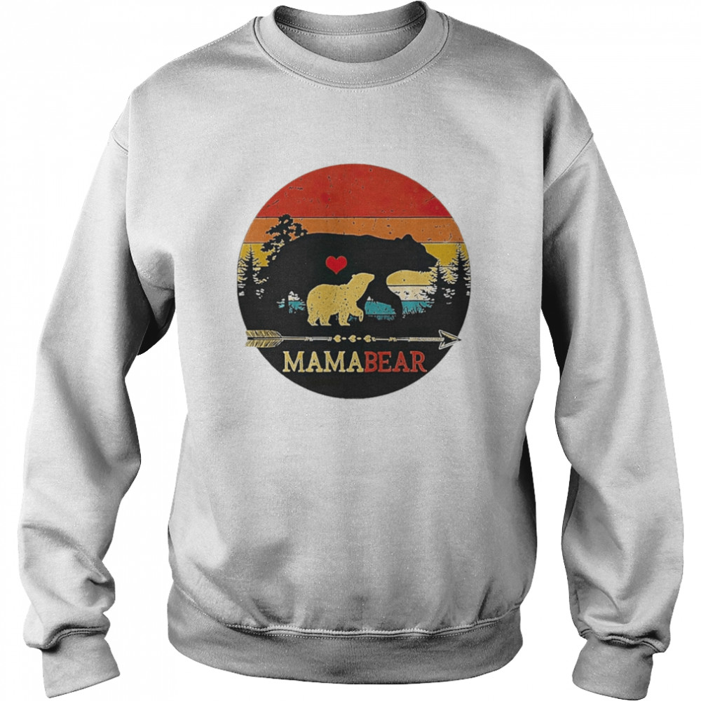 Mama bear vintage sunset Unisex Sweatshirt
