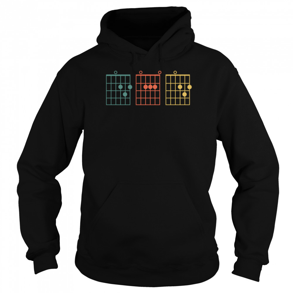 Mens Guitar Chord Dad Fathers Day Birthday Unisex Hoodie