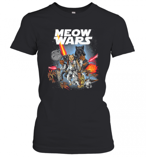 Meow Wars Cat Wars Cat Lover T-Shirt Classic Women's T-shirt