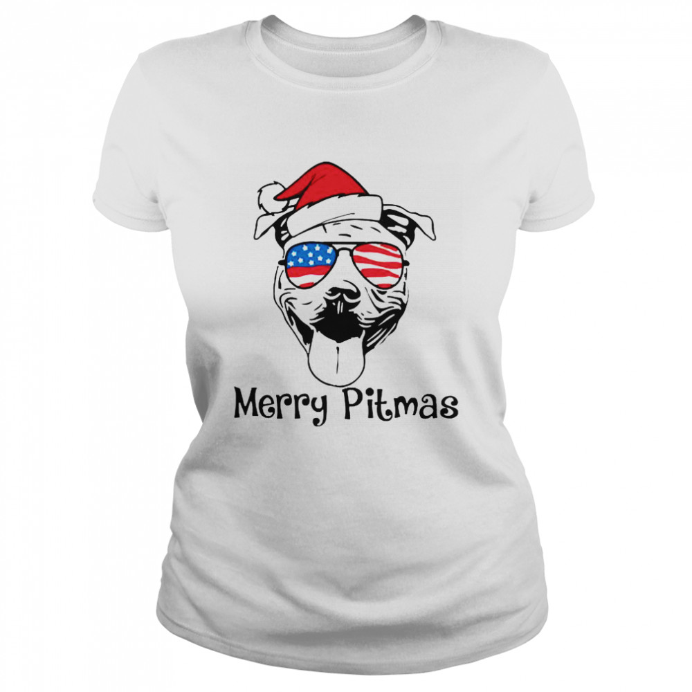 Merry Pitmas Christmas Classic Women's T-shirt