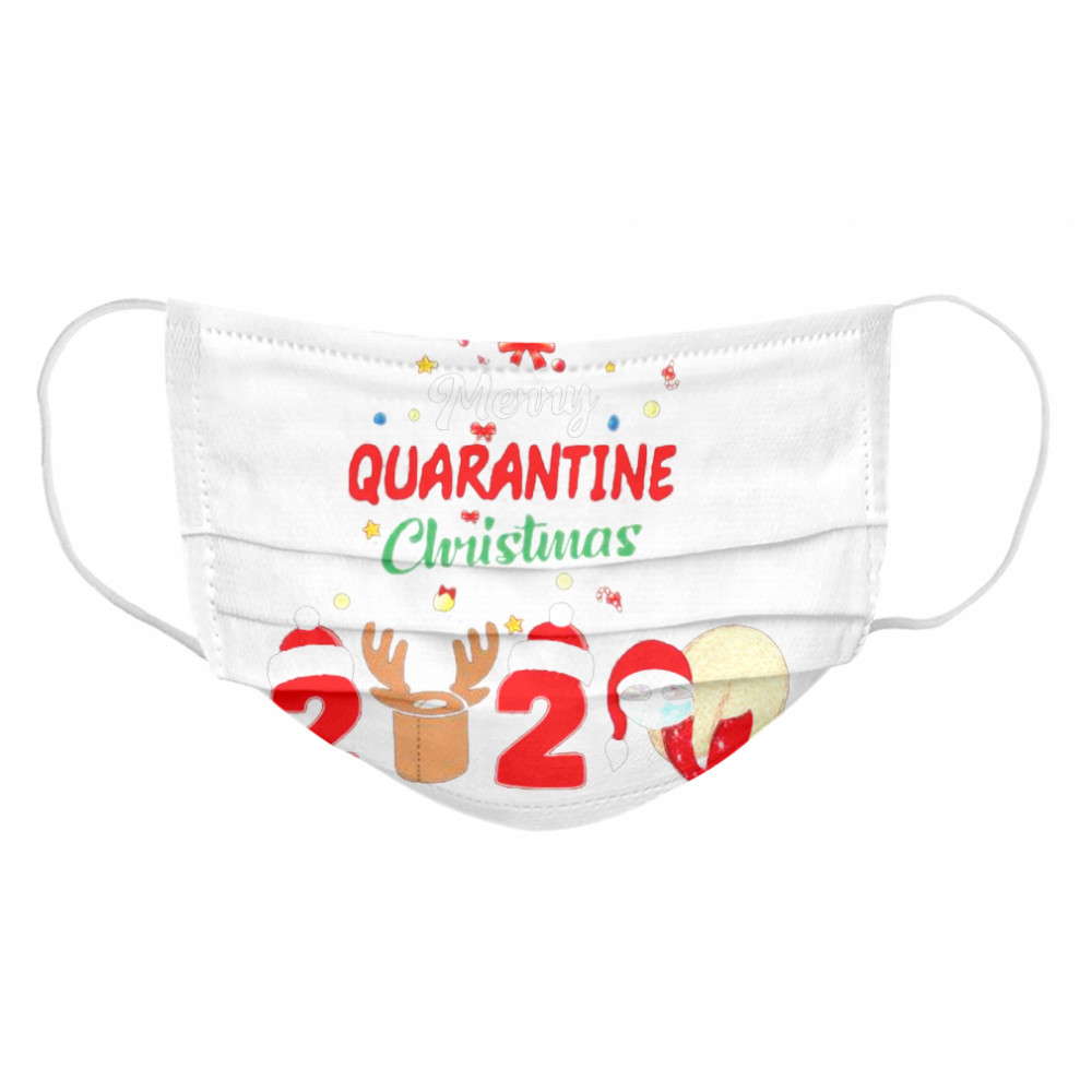 Merry Quarantine Christmas 2020 Sloth Hat Santa Christmas Cloth Face Mask