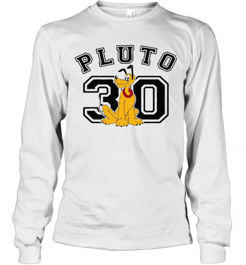 Mickey And Friends Pluto 30 Pullover T-Shirt Long Sleeved T-shirt 