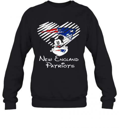Mickey Mouse Love New England Patriots T-Shirt Unisex Sweatshirt