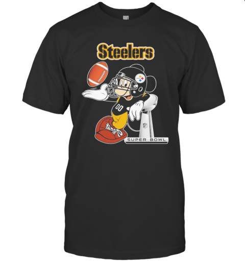 Mickey Mouse Pittsburgh Steelers Super Bowl T-Shirt