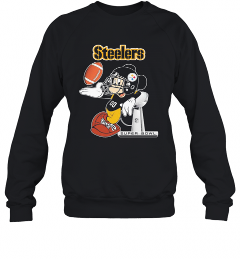 Mickey Mouse Pittsburgh Steelers Super Bowl T-Shirt Unisex Sweatshirt
