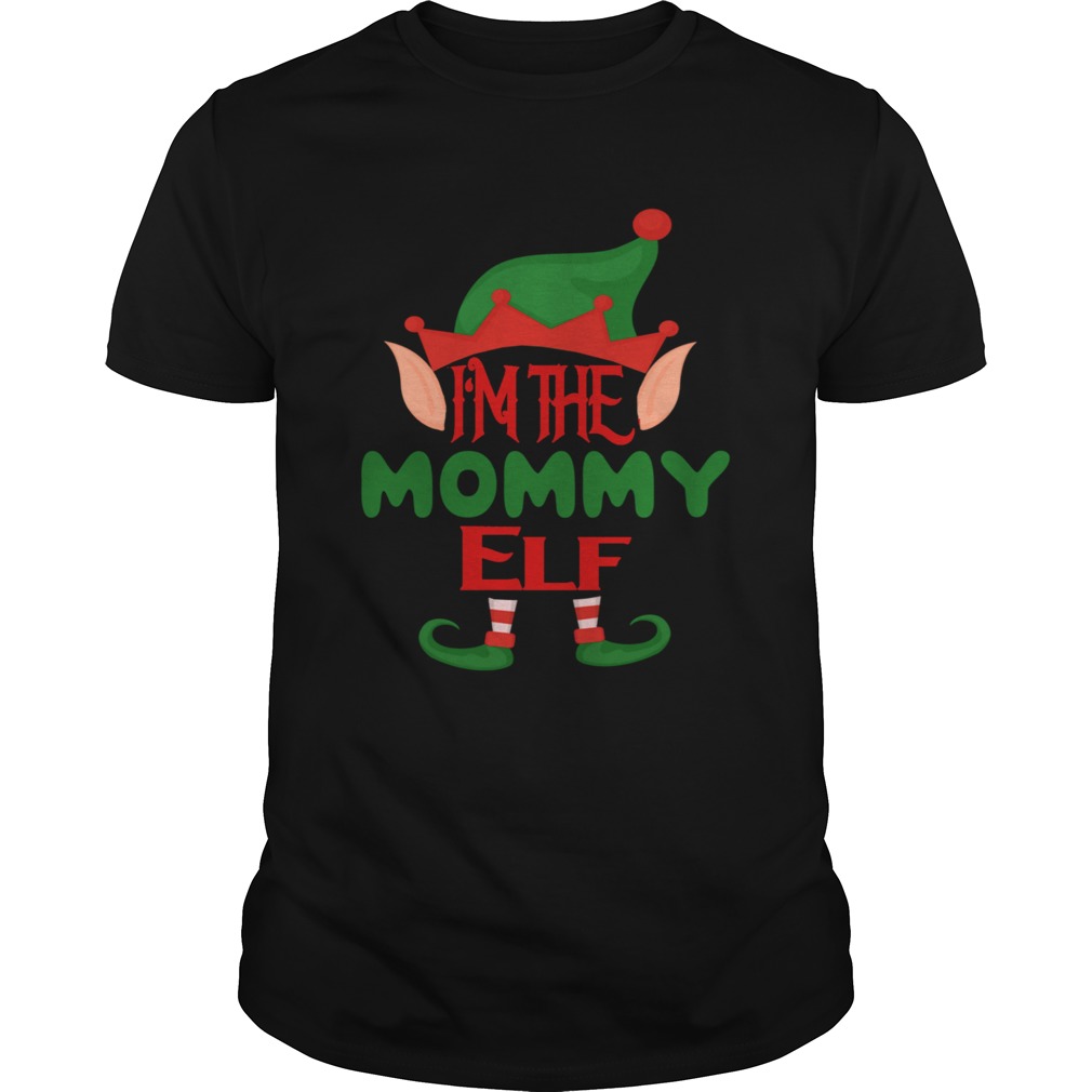 Mommy Elf Costume Christmas Pjs Mother shirt