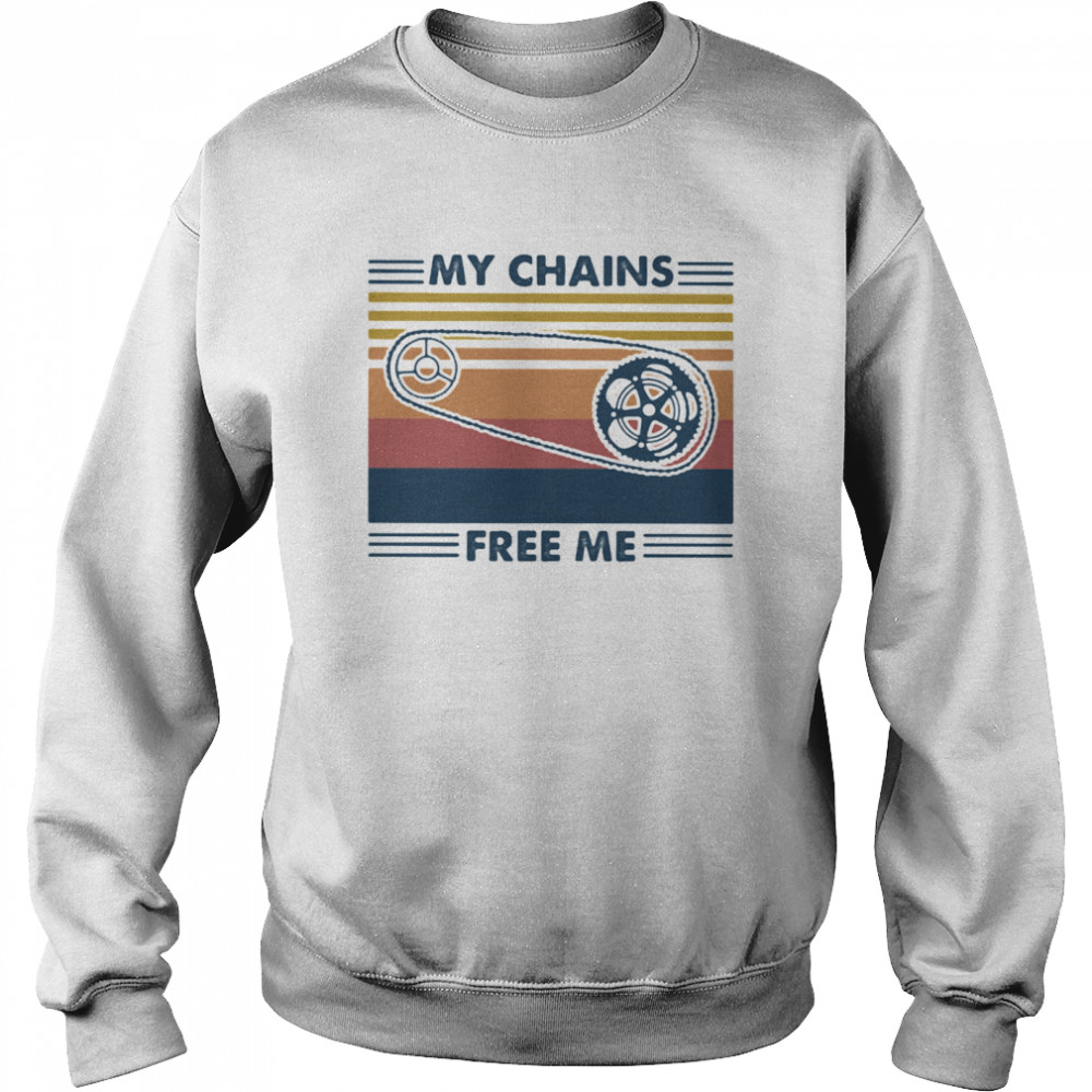 My Chains Free Me Cycling Vintage Unisex Sweatshirt