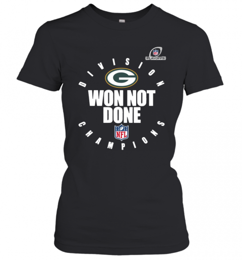 Nfl Playoffs 2020 Won Not Done Division Champions Green Packers T-Shirt Classic Women's T-shirt