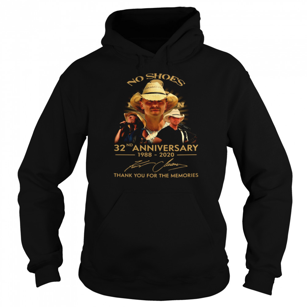 No Shoes 32nd Anniversary 1988 2020 Thank You For The Memories Unisex Hoodie