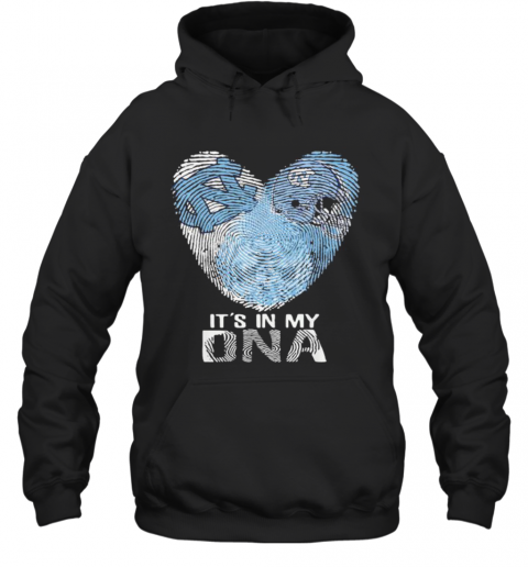 North Carolina Tar Heels Football It'S In My DNA Heart T-Shirt Unisex Hoodie