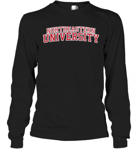Northeastern University T-Shirt Long Sleeved T-shirt 