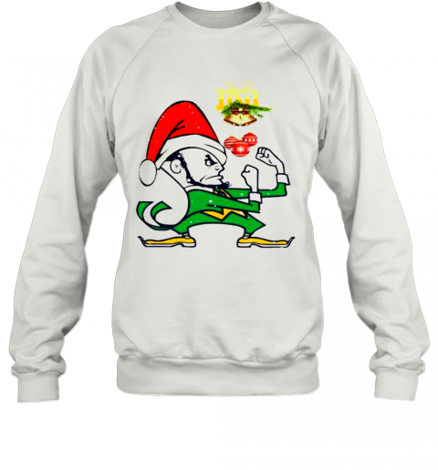 Notre Dames Fighting Irish Santa Merry Christmas T-Shirt Unisex Sweatshirt