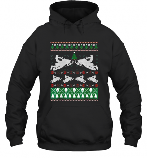 Nowmobile Ugly Christmas T-Shirt Unisex Hoodie