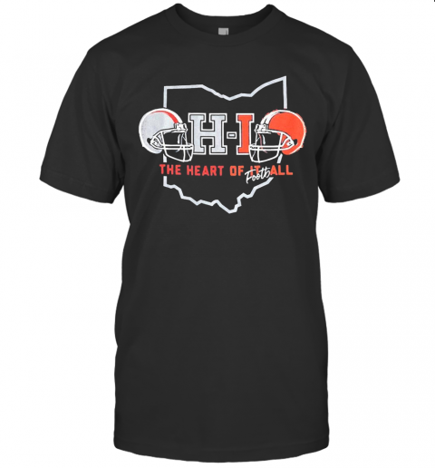 OHIO The Heart Of Football Helmets T-Shirt