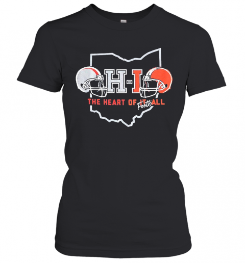 OHIO The Heart Of Football Helmets T-Shirt Classic Women's T-shirt