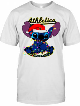 Oakland Athletics MLB Noel Stitch Baseball Christmas T-Shirt