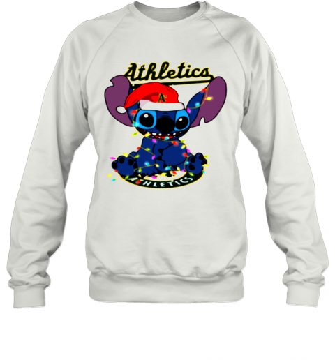 Oakland Athletics MLB Noel Stitch Baseball Christmas T-Shirt Unisex Sweatshirt