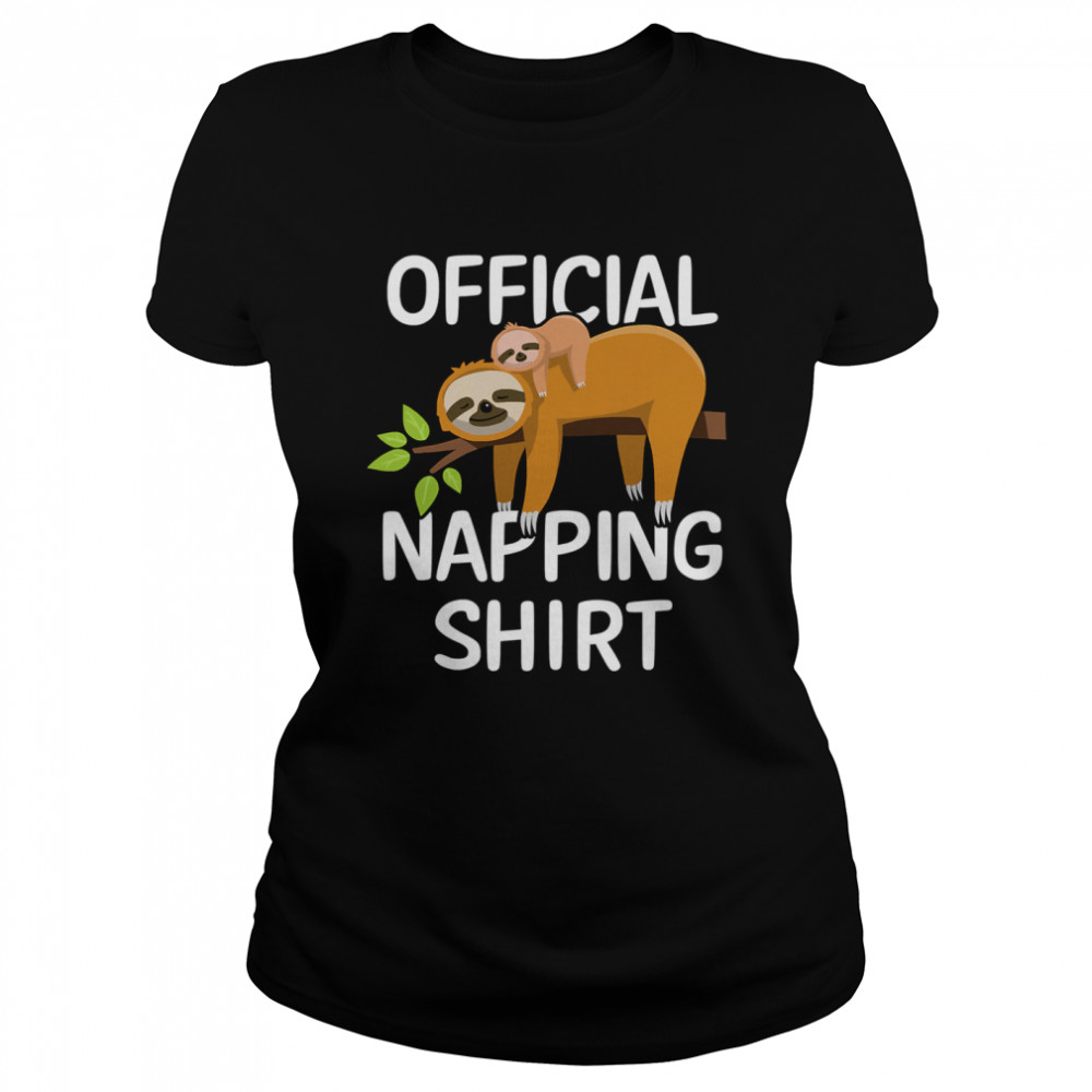 Official Napping Sloth Pyjamas Classic Women's T-shirt