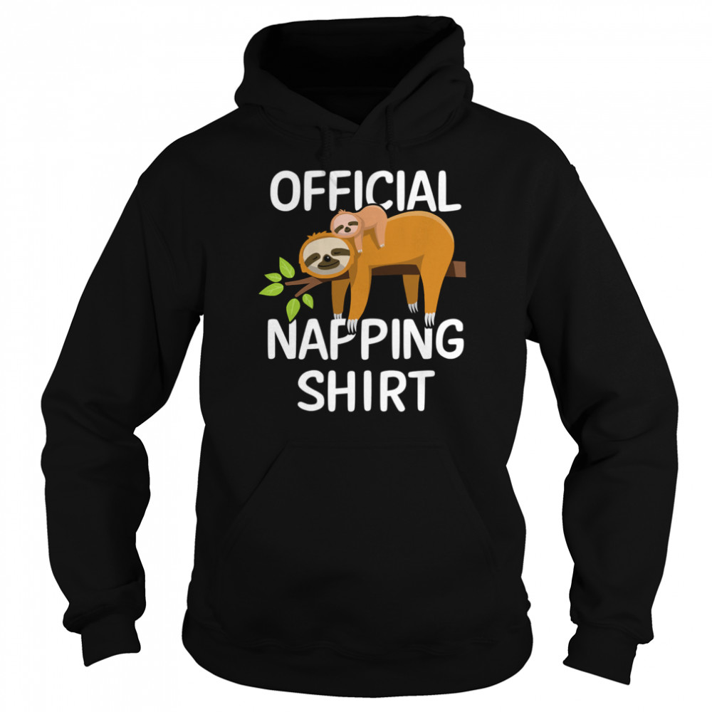 Official Napping Sloth Pyjamas Unisex Hoodie