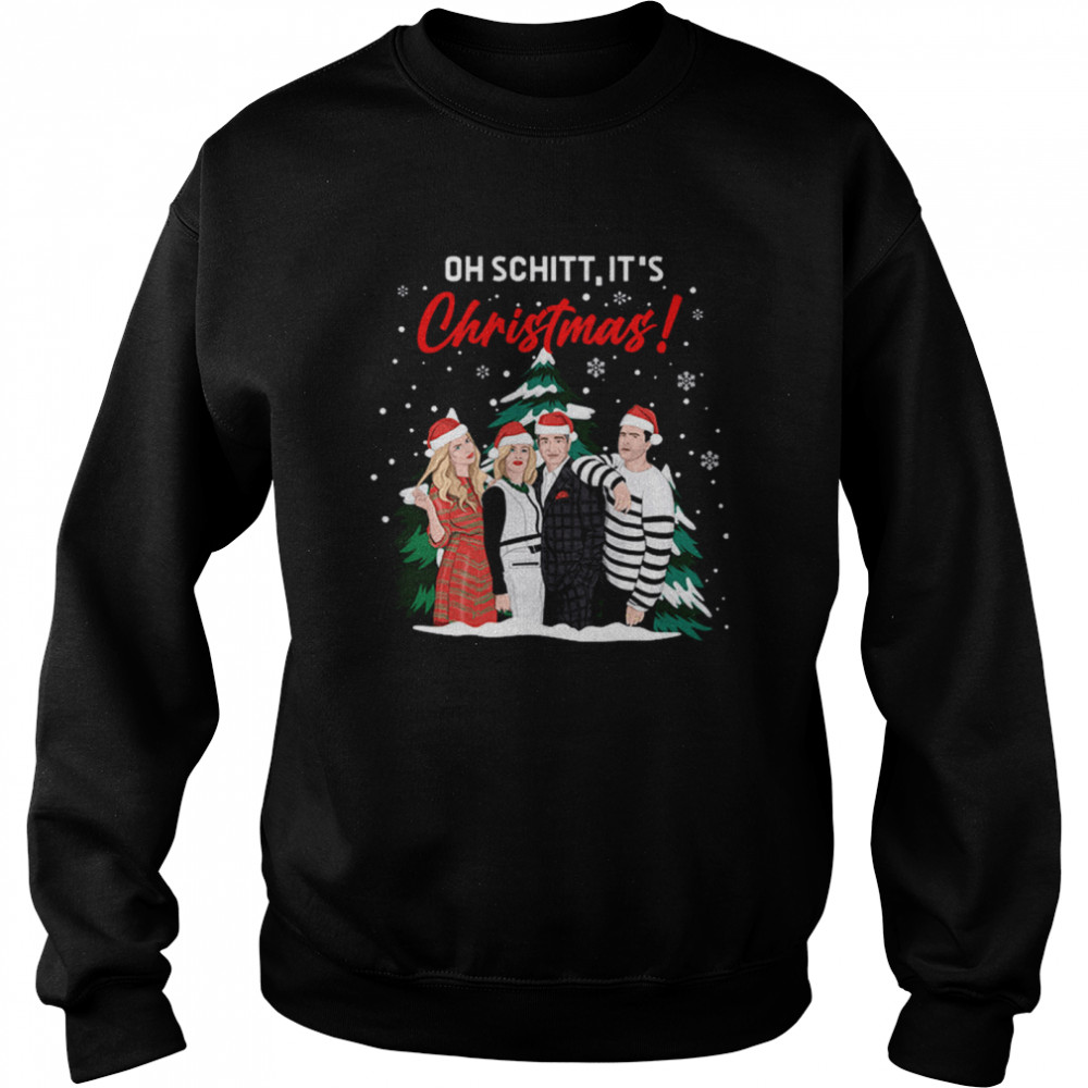 Oh Schitt its Christmas ugly Unisex Sweatshirt