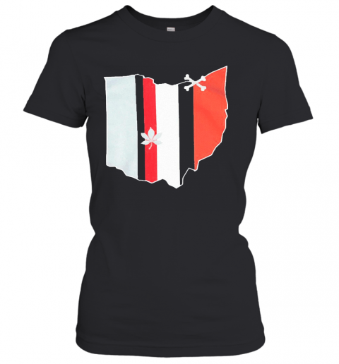 Ohio Stripes Football Hooded T-Shirt Classic Women's T-shirt