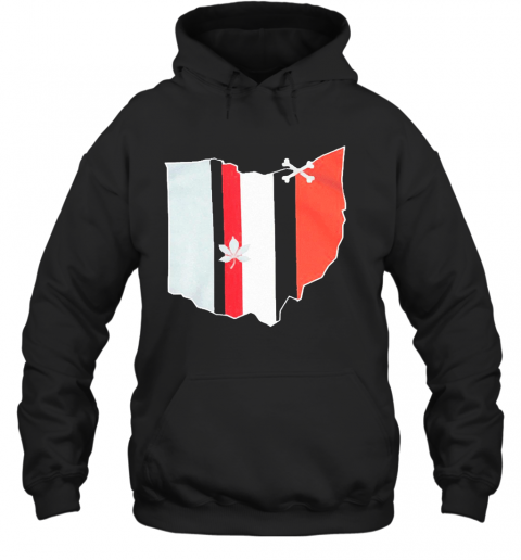 Ohio Stripes Football Hooded T-Shirt Unisex Hoodie