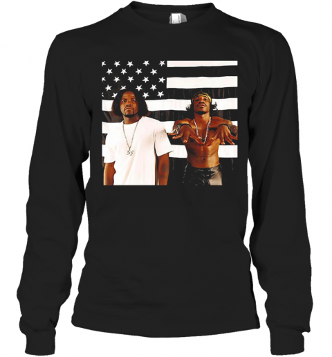 Outkasts Stankonia American Flag T-Shirt Long Sleeved T-shirt 