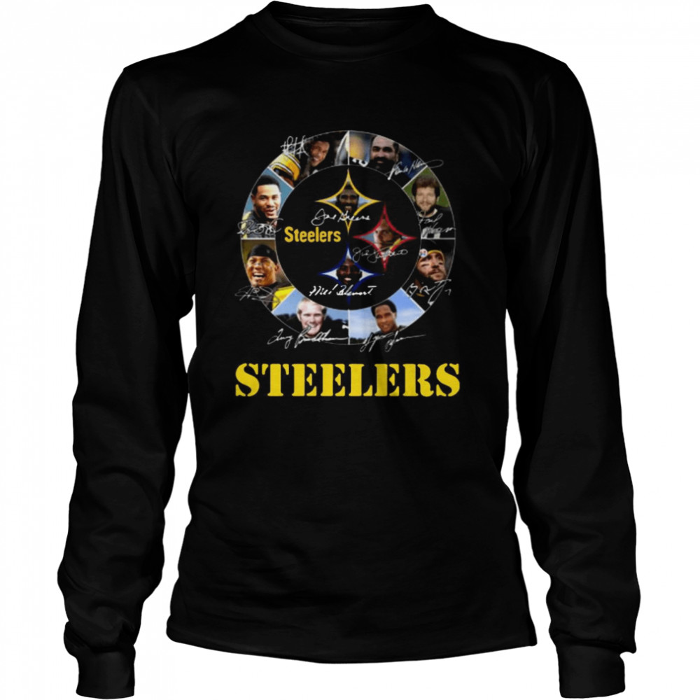 Pittsburgh Steelers NFL Team Signatures Long Sleeved T-shirt