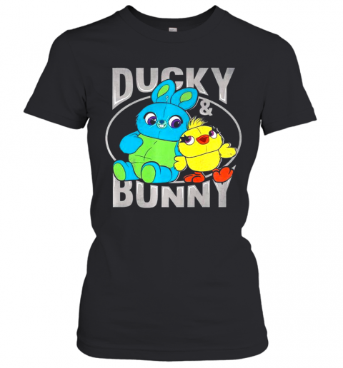Pixar Toy Story 4 Ducky And Bunny Plush Toys T-Shirt Classic Women's T-shirt
