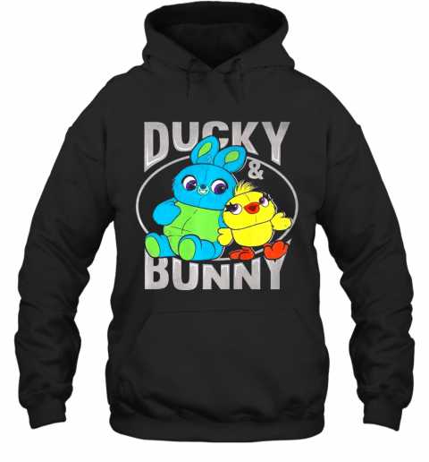 Pixar Toy Story 4 Ducky And Bunny Plush Toys T-Shirt Unisex Hoodie