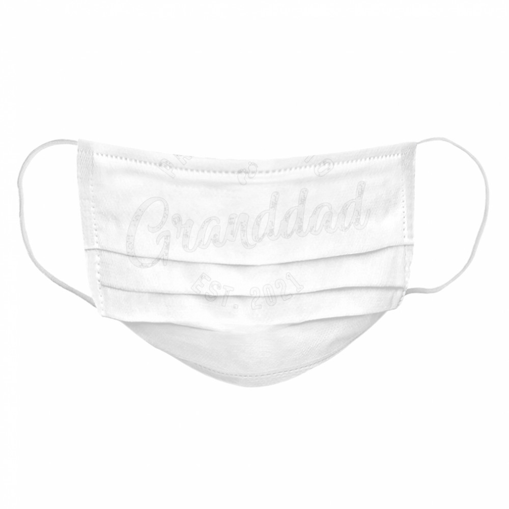 Promoted To Granddad Est 2021 New Grandfather Cloth Face Mask