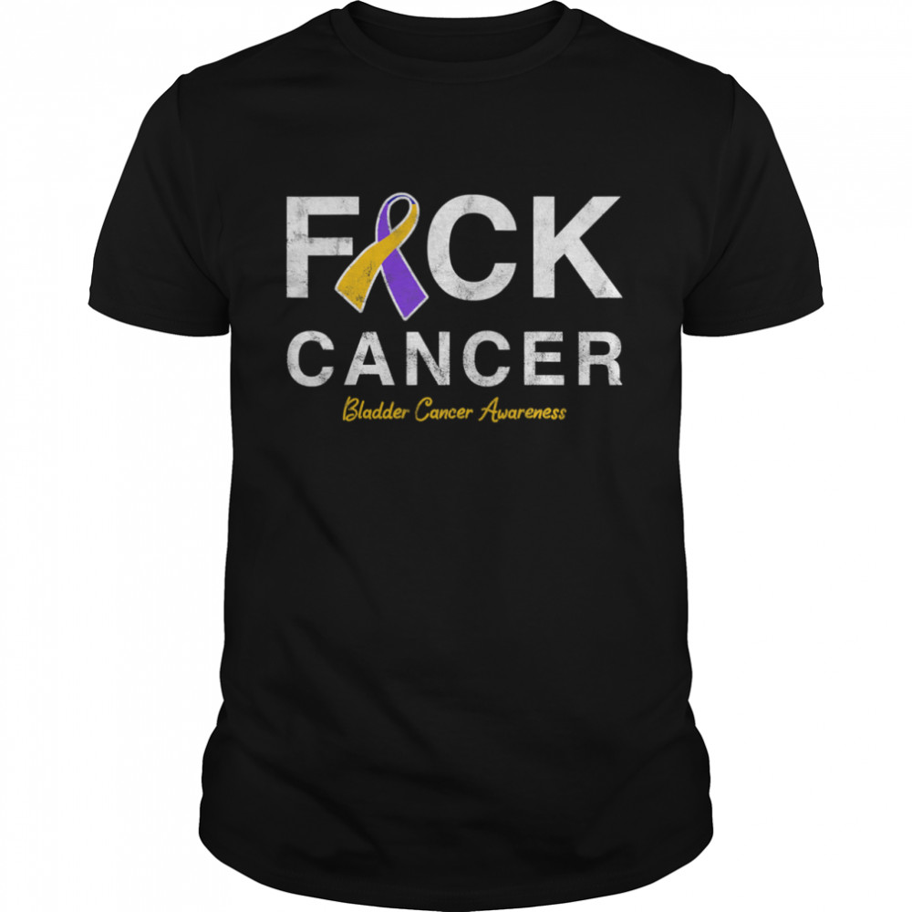 Raise Support Bladder Ribbon Cancer Awareness Pun shirt