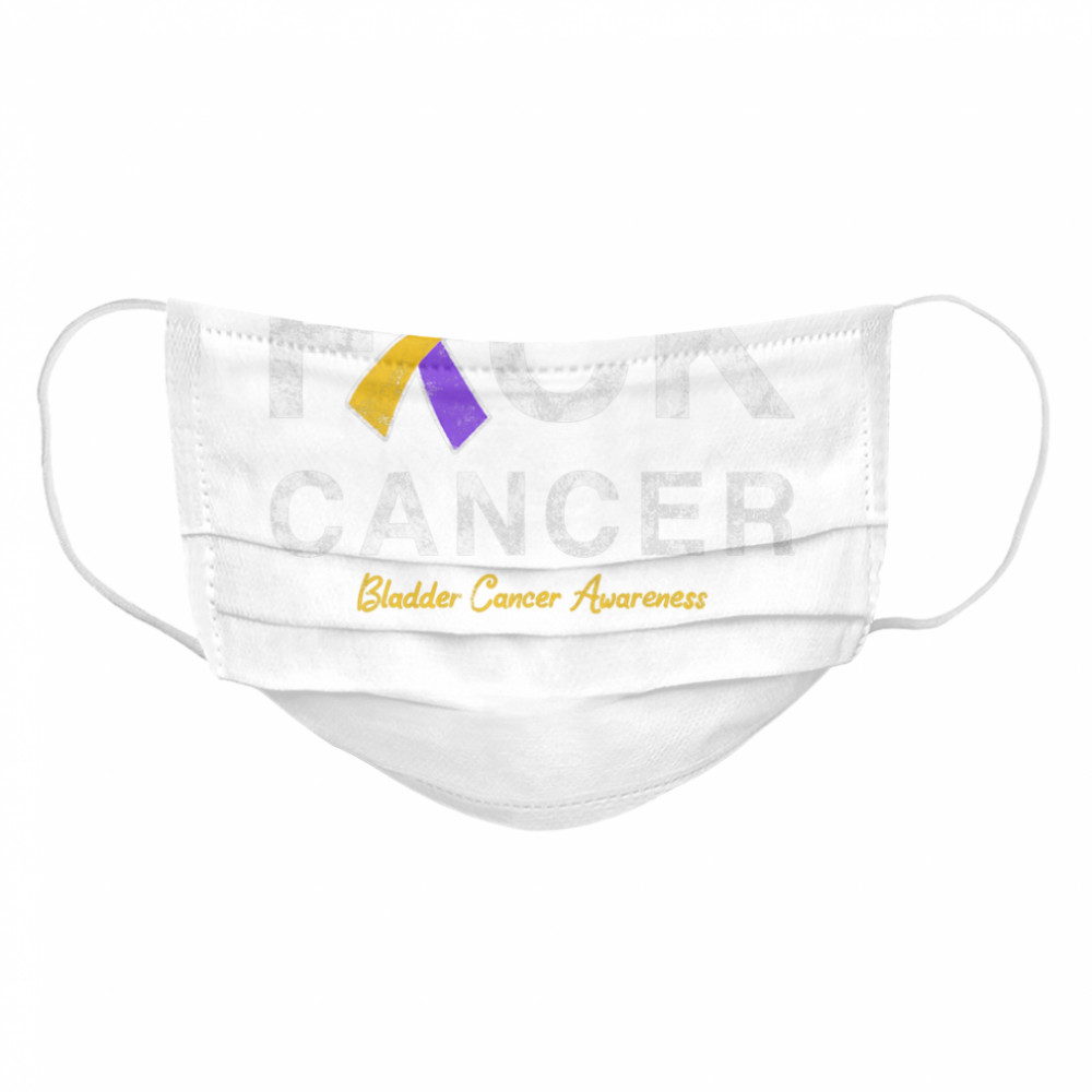 Raise Support Bladder Ribbon Cancer Awareness Pun Cloth Face Mask
