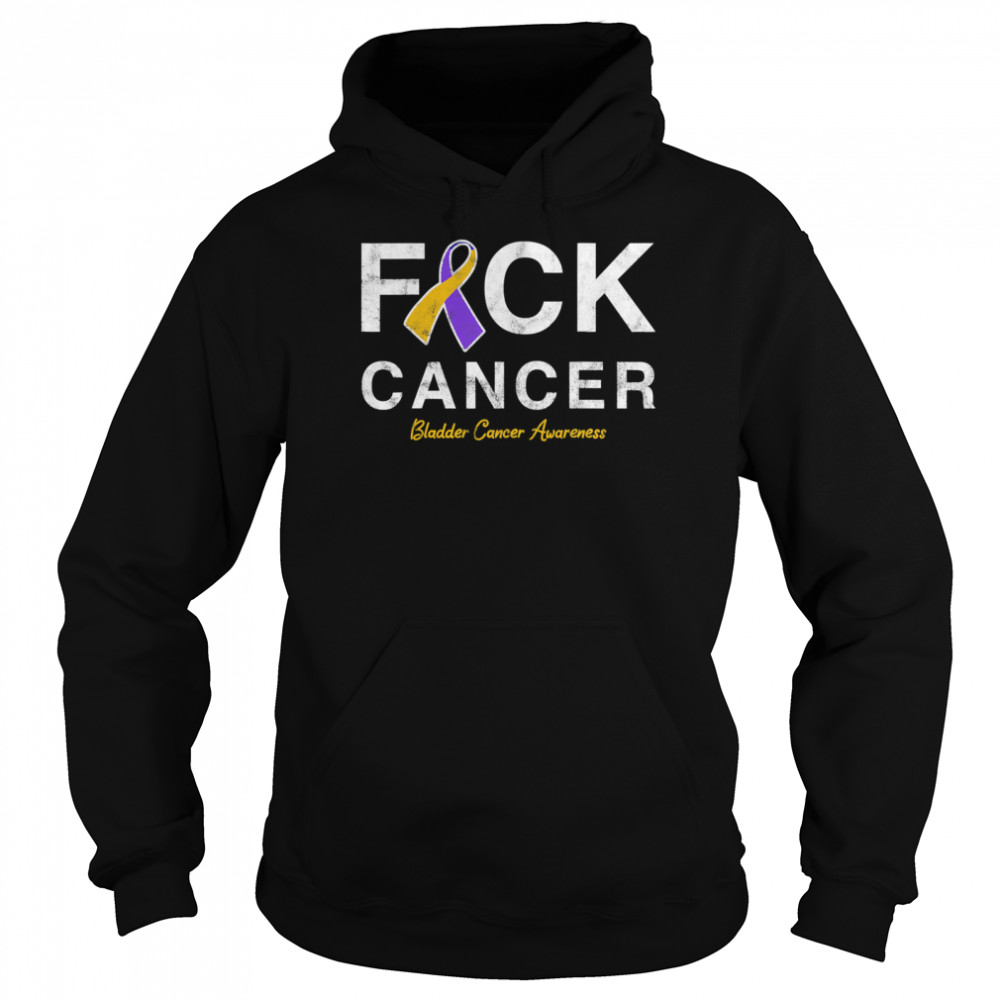 Raise Support Bladder Ribbon Cancer Awareness Pun Unisex Hoodie
