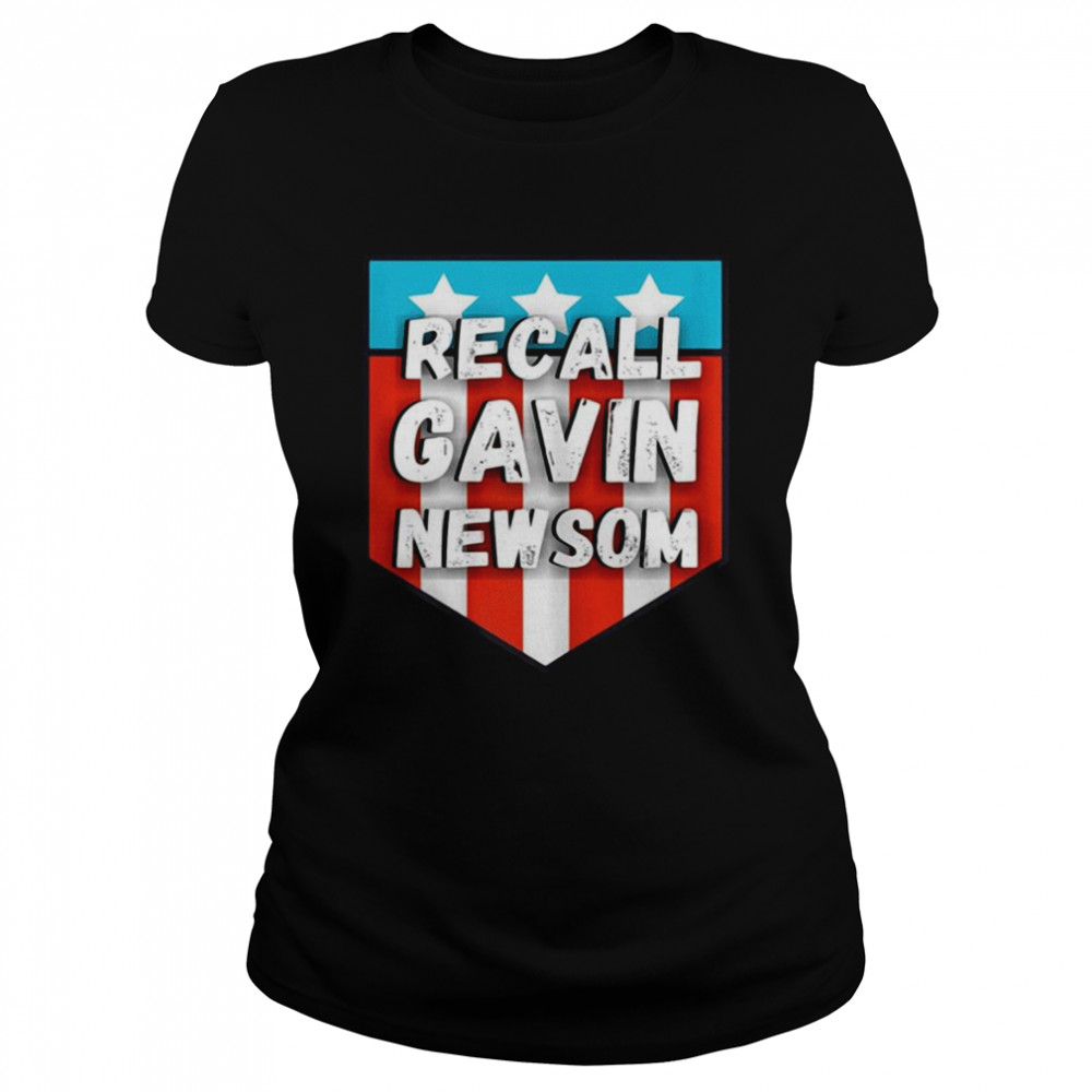 Recall gavin newsom American flag Classic Women's T-shirt