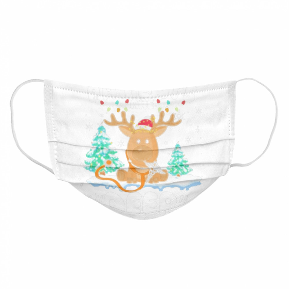 Reindeer My Patients Are Beer To Me Christmas Sweater Cloth Face Mask