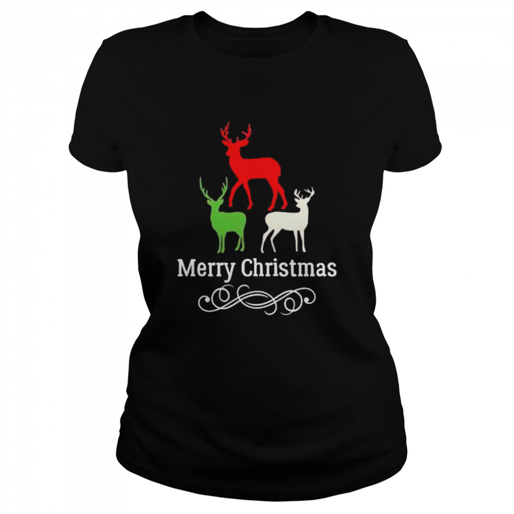 Reindeer merry christmas Classic Women's T-shirt