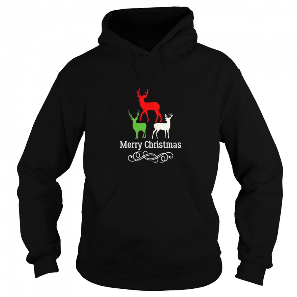 Reindeer merry christmas Unisex Hoodie