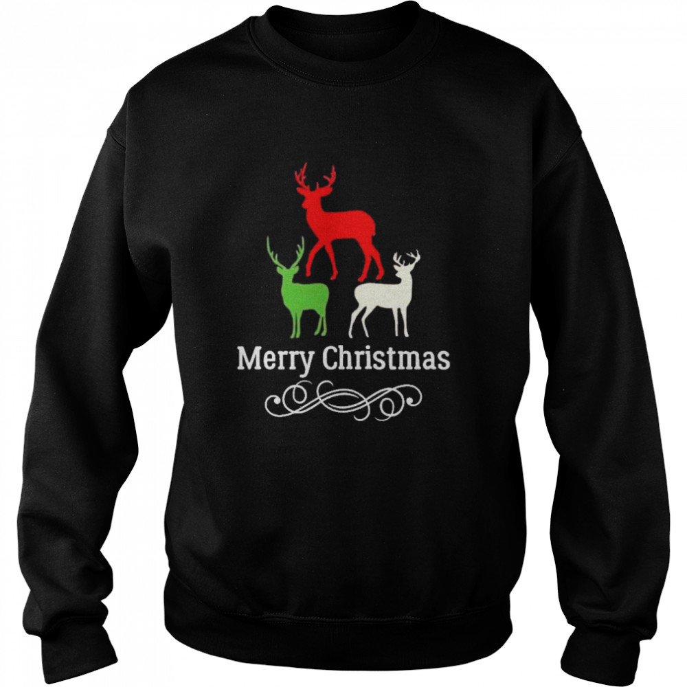 Reindeer merry christmas Unisex Sweatshirt